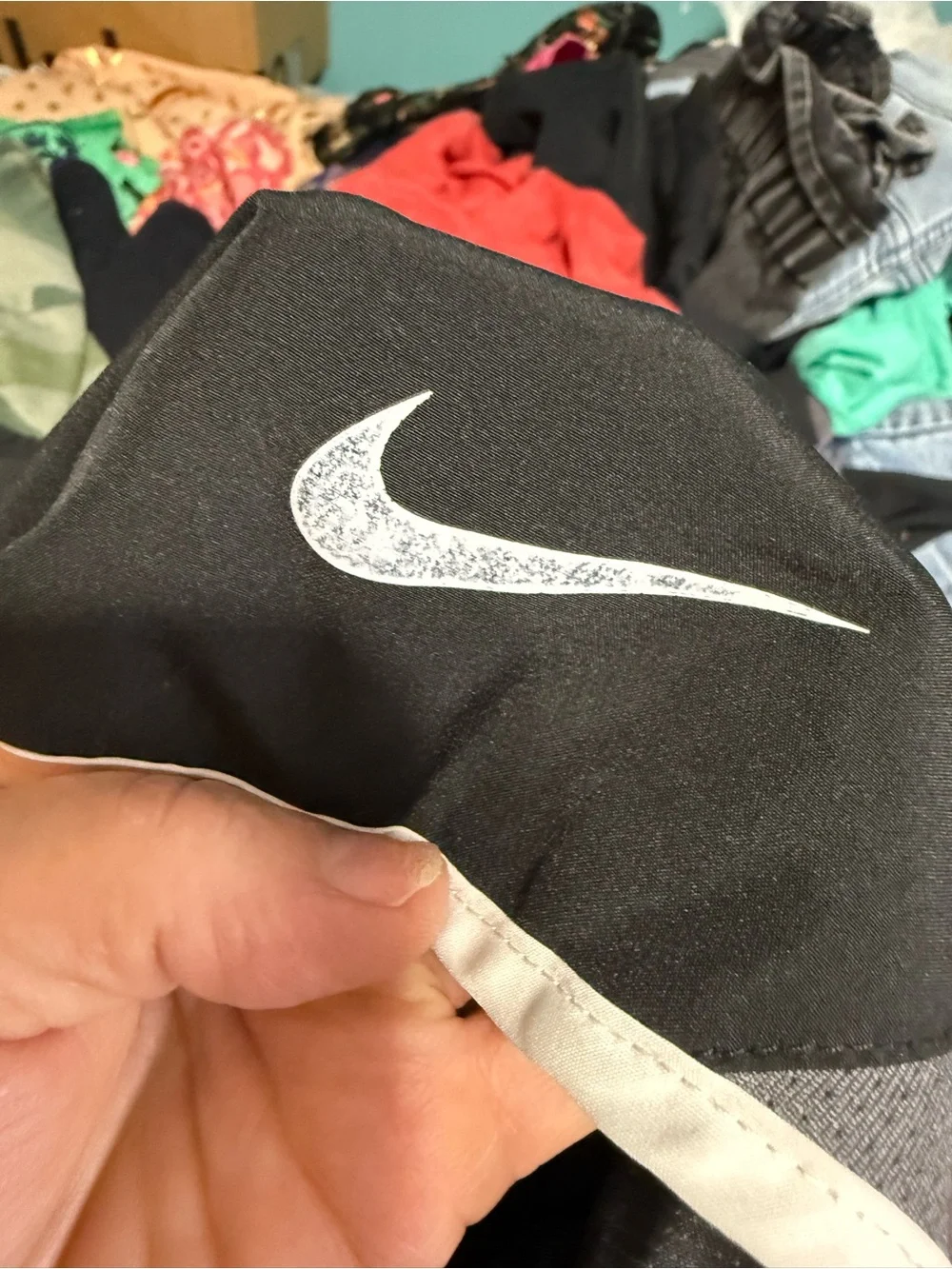 Nike Dri-FIT Black Running Shorts White Trim